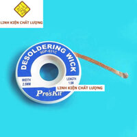 3 Cuộn dây hút thiếc 9DP-031C 160g 2.5mmx1.5m chính hãng Pro'sKIT