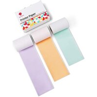 3 Cuộn Giấy Dán Nhiệt Nhiều Màu Sắc Cho Máy In M02 / M02 Pro / M02S / M03 Mini 50mm x 3.5m