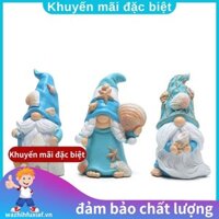 3 Đồ trang trí Đồ trang trí nhà cửa, Vỏ sao biển Gnomes Handmade để trang trí bãi biển, Thụy Điển, Nisse Scandinavian. wazhihfuxiafvn