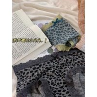 3 Đôi Da Báo In Cotton Nguyên Chất Đáy Đáy Giữa Eo Quần Lót Nhật Bản Thoáng Khí