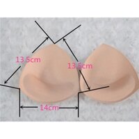 3 Đôi / lốc Đồ Bơi Yoga Tam Giác Dày Áo Ngực Miếng Lót Đẩy Lên Bikini Chèn