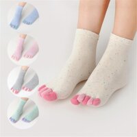 3 Đôi Tất Cotton Năm Ngón Chân Thời Trang 5 Ngón Chân Thoáng Khí Đến Mắt Cá Chân