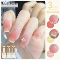 3 đóng chai Miss Gooey Sơn móng tay Keo đá màu khỏa thân gel Sơn móng tay 10ml Nail Art Ba Lan cần nướng