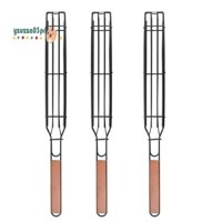 3 Giỏ Nướng BBQ Thép Không Gỉ Thịt Nướng Nướng Giỏ Dụng Cụ Lưới Nướng Cho Cá Rau Bít Tết BBQ Dụng Cụ