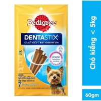 3 gói Bánh xương cho chó kiểng Pedigree Dentastix 60gr