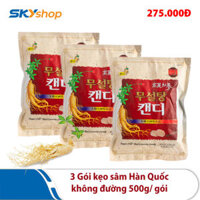 3 gói kẹo sâm không đường - 500g/gói