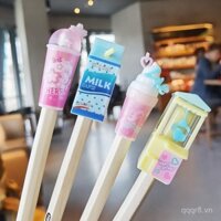 3 gói nắp bút chì hình 3D cho trẻ em, vỏ bút nhựa trong suốt cho học sinh tiểu học