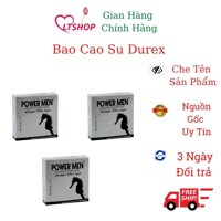 3 h Bao Cao Su  chống xuất tinh sớm power men longger plus type 3c /hộp