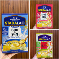 3 Hộp bột ăn dặm Vị Ngọt Satalac 250gr Gạo sữa,5 vị trái cây cho bé 4 tháng