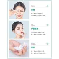 3 hộp | Miếng bông trang điểm Li Jiaqi Live Room, miếng bông tẩy trang, khăn ướt cho mặt, khăn lau tẩy trang, khăn toner tinh khiết, miếng bông dùng một lần cho phụ nữ