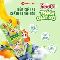 3 HỘP Thạch chất xơ Ích Nhi, bổ sung chất xơ hòa tan giúp nhuận tràng, hỗ trợ tiêu hóa cho bé, cân bằng hệ vi sinh