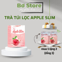 (3 hộp) Trà Giảm Cân Túi Lọc Tea Apple Slim Tăng Cường Chuyển Hoá Chất Béo, Giảm Cân An Toàn (Hộp 25 gói)