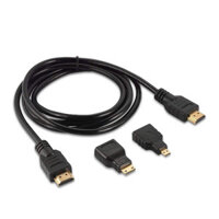 3 in 1 1.5m HDMI HD CableMicro HDMI Connector HDMI Adapter 4K HD Cable for PS3 HDTV DVD XBOX PC Pro