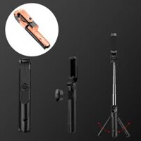 3 in 1 Bluetooth Selfie Stick Tripod Black - BlackOrange