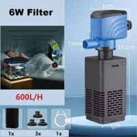 3 in 1 Internal Aquarium Filter Pump Submersible Fish Tank Water Pump Filter Wave Surf Circulation Oxygen Pump