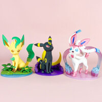 3 Kiểu 20cm Pokemon Eevelution Espeon Sylveon Glaceon Leafeon Vaporeon Umbreon Flareon Pokémon Model Anime Hình Đồ Trang Trí Đồ Chơi