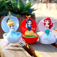 3 Kiểu / bộ Công Chúa Disney Hình Viên Đồ Chơi Lọ Lem Bạch Tuyết Nàng Tiên Cá Công Chúa Viên Đồ Chơi Trang Trí Bánh Mô Hình Đồ Trang Trí Búp Bê