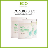 3 Lọ muối tắm bé ECO 400gr - Eco Office - Muối tắm eco tắm bé không cần tráng, phòng ngừa bệnh da, rôm sảy, mẩn ngứa