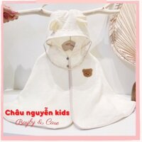 [3 lớp & 4 lớp] Áo choàng chống nắng chất xô muslin kèm tấm chắn giọt bắn chống bụi cho bé trai bé gái Châu nguyễn kids