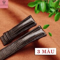 [3 MÀU] Dây đồng hồ da KỲ ĐÀ Ý thật 100% (mặt trong là lớp da bò) có khóa bướm BH 6 tháng [TẶNG TOOL THAY]