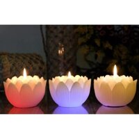 [3 màu] Nến thơm hoa sen đổi màu đèn LED Miss Candle FTRAMART MIC5289 (Lựa chọn màu sắc)
