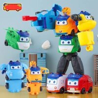 [3 Mẫu] Robot Gogo Bus Xe Buýt Biến Hình Thông Minh 6in1 Cao 19cm 772A-41 772A-54 Robot 5in1 Cao 22cm 772A-33