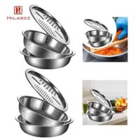 3 Miếng Đa Năng Julienne Grater Chậu Inox Có Máy Cắt Rau Củ Củ Khoai Tây Rau Dưa Hấu