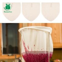 3 Miếng Đai Ốc Túi Sữa Đậu Nành Lọc Sữa Lưới Cao Cấp Di Động Đa Năng Túi Đựng Phô Mai Để Lọc Cho Hạnh Nhân Sữa