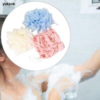 3 Miếng Tắm Loofah Bọt Biển Mềm Có Dây Rút Dày Xốp Tắm Pouf Tắm Tắm Bọt Biển Cho Du Lịch