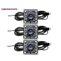 3 Mô-đun Camera 100 độ 1MP OV9732 1280x720 USB Free Driver Lấy nét thủ công, với cáp 1 mét cho WinXP / 7 / 8 / 10