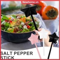 3 Muối Tiêu Dính Nhựa Có Thể Tái Sử Dụng Cây Đũa Tiêu Di Động Nhà Bếp Gia Vị Ngôi Sao Muối Hộp Đựng SHOPTTKC8371
