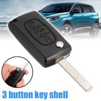 3 Nút lật từ xa Fob Case Shell cho Peugeot 207 307 407 SW 308 607