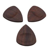 3 Pcs Wood Guitar Picks Plectrum - Black Walnut