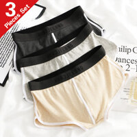 3 Phong Cách Mới Nhiều Màu Quần Lót Nam Slim-fit Boxer Quần Đùi Đơn Giản Thoáng Khí Nam Boxer Quần Đùi C634