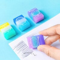 3 Pieces/Set Doraemon Eraser Cute Gradient Jelly Pencil Eraser Student Kids Prize School Office Supplies