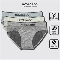 3 Quần Sịp nam NOVACADO No0010 Cao Cấp tam giác dệt kim VNXK co dãn tốt thoáng mát Quần boxer Menswear quần lót thun.
