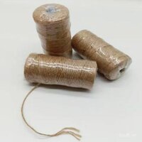 3 sợi dây gai dầu mảnh 2mm, dây gai dầu trang trí mỏng, dây gai dầu tự nhiên màu sắc tự nhiên, dây gai dầu bện phong cách vintage, dây trang trí bán buôn