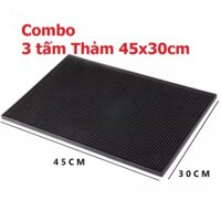 3 tấm Thảm Cao Su Quầy Bar 45x30cm - Thảm phơi đồ pha chế