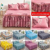 3 TRONG 1 1 1m2 / 1m5 / 1m8 / 2m Kích thước Cadar Ropol Bộ Drap giường Váy trải giường Vỏ gối Drap giường