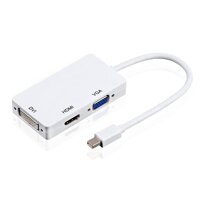 3 trong 1 Mini DP Displayport To HDMI/DVI/VGA Màn Hình Cổng Cáp Adapter cho Macbook Pro Air