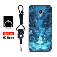 3 trong 1 Ốp Lưng Điện thoại Meizu M2 Note Meilan Note 2 Vỏ Cao Su Chống Sốc chất Mềm Silica Gel Lưng bao da Có Dây & Giá Đỡ Chiếc Nhẫn