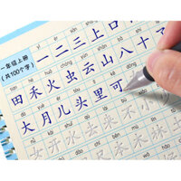 3 vở tập luyện viết chữ Hán in chìm tặng kèm bút bay màu