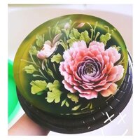 30 - 50 - 100 Hộp Đựng Bánh Tròn A024 Đế Nâu Kích Thước lọt lòng 20 cm x 20 cm x 8 cm