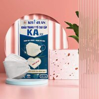 30 cái Khẩu trang y tế 4D Khánh An KA99 ngăn vi khuẩn 99 công nghệ Hàn Quốc KF94 ôm sát khuôn mặt không dính son và dễ thở  - 30 Trắng - ĐÓNG HỘP