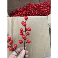 30 Cành Trái Cherry Đỏ Giả Dùng Để Trang Trí Cây Thông Giáng Sinh  Tiệc Cưới Mới, TRANG TRÍ TẾT - 9cm - 1 cành