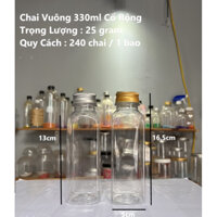 30 Chai nhựa nắp nhôm/ Chai nhựa cổ rộng kèm nắp nhôm cao cấp