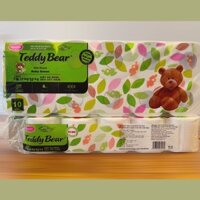 30 cuộn giấy vệ sinh Teddy Bear EcoGreen cuộn nhỏ tiết kiệm mền mịn, tan trong nước không gây tắc nghẽn