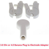 3.0 Din hoặc 4.0 Banana Plug Chuyển sang Snap hoặc Clip Bộ chuyển đổi điện cực Cáp ECG / EKG / Holter sang Phụ kiện kết nối tấm điện cực.