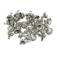 30 DIY Jewelry Tibetan Silver 14x12 Mm Spacers Tassel End Cap Charm Bead Cap