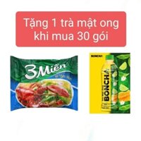 30 gói MÌ Ba miền Tôm Hùm ( 3 miền tôm hùm) tặng trà mật ong.